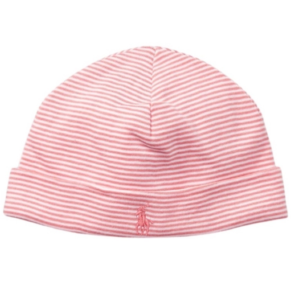 Ralph Lauren Baby Girl Paisley Pink Cotton Hat One Size - Picture 2 of 9